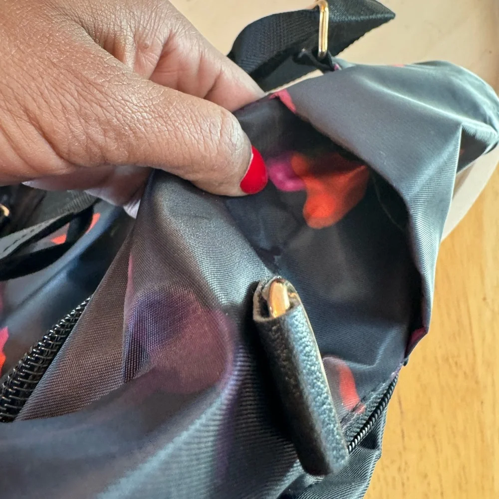 Black Poaba nylon backpack - Picture 12 of 15